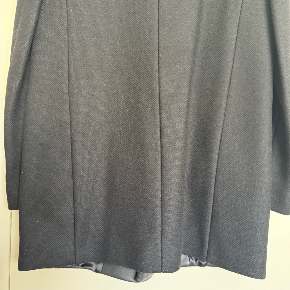 Zara Black Blazer with Leather Trim - Picture 11 of 13